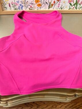lululemon athletica Bright Pink High-Neck Sports Bra